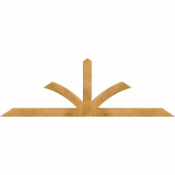 Ekena Millwork Richland Rough Sawn Timber Gable Bracket, Western Red Cedar, 84"W x 28"H x 4"D x 4"F, 8/12 Pitch GBW084X28X0404RIC00RWR - main